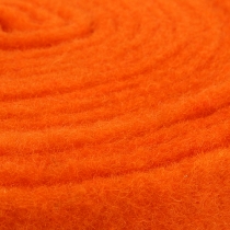 Fita de feltro laranja 7,5cm 5m