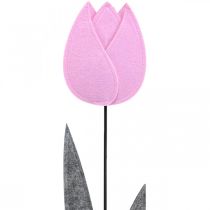 Flor de feltro flor deco flor tulipa rosa Alt. 68cm
