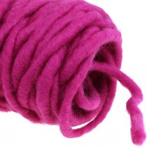 Fio de feltro fio de lã rosa 20m