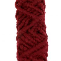 Feltro de lã Mirabell 25m vermelho escuro