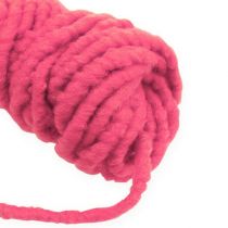 Itens Cordão de feltro polar Mirabell 25m rosa