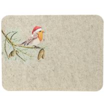 Itens Tapete de feltro para mesa Robin cinza feltro 40×30cm 4 peças