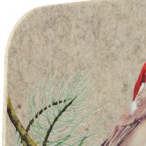 Itens Tapete de feltro para mesa Robin cinza feltro 40×30cm 4 peças