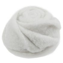 Feltro rosa branco Ø8cm H4cm 6pcs