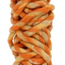 Cordão de feltro 25m laranja, amarelo, marrom