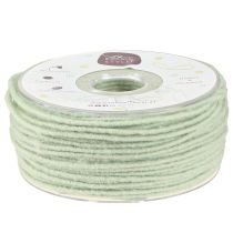 Itens Cordão de feltro fio de lã cordão de lã fio de pavio hortelã 100m