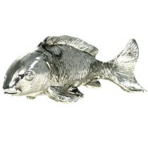 Itens Peixe Deco prateado antigo 14cm