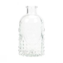 Garrafas decorativas mini vasos castiçais de vidro Alt.12,5 cm 6 unidades