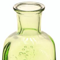 Itens Vaso de vidro com motivo garrafa de vidro verde H19cm 2 peças
