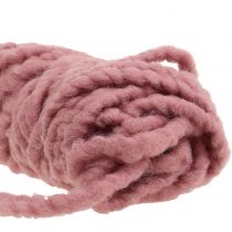 Fleece Mirabell feltro cordão velho rosa 25m