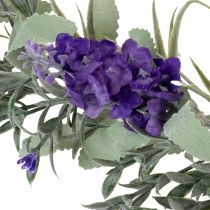 Itens Guirlanda Lilás Artificial para Decoração de Primavera, Ideal para Ocasiões Especiais e Design Sazonal, 145cm (2 peças)