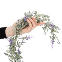 Itens Guirlanda Lilás Artificial para Decoração de Primavera, Ideal para Ocasiões Especiais e Design Sazonal, 145cm (2 peças)