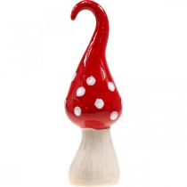 Itens Deco Fly Agaric Cerâmica Deco Cogumelo Vermelho Branco Ø6,5cm A21cm