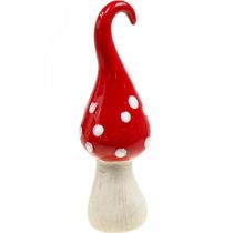 Itens Deco Fly Agaric Cerâmica Deco Cogumelo Vermelho Branco Ø6,5cm A21cm