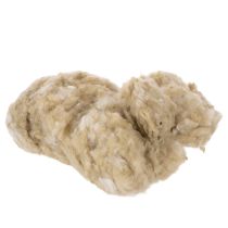 Itens Lã de ovelha natural bege, solta, para artesanato e decoração, 250g