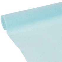 Itens Papel crepom azul para decoração floral, 50x250cm.