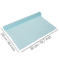 Itens Papel crepom azul para decoração floral, 50x250cm.