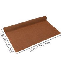 Itens Papel crepom para floristas, marrom, rolo de 50 cm de largura