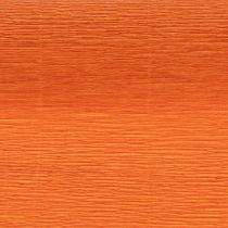 Itens Papel crepom para florista, rolo laranja, 50x250cm