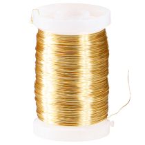 Itens Arame floral, arame de murta, arame decorativo, dourado, 0,30 mm, 100 g, 3 peças, para artesanato, confecção de joias e decoração.