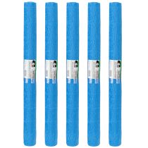 Itens Papel crepom para floricultura azul 50×250cm 5 peças