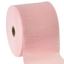 Itens Flor crepe rosa claro W10cm gramatura 128g/m² L250cm 2un