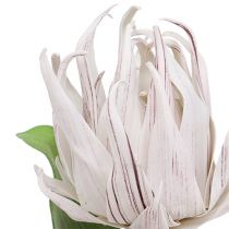 Flor de espuma branca, roxa 12cm L30cm 1p