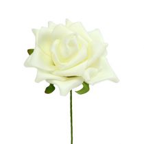 Itens Rosa de espuma Ø7,5cm creme 18 peças