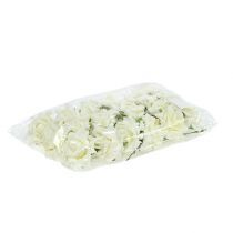 Itens Rosa de espuma Ø7,5cm creme 18 peças