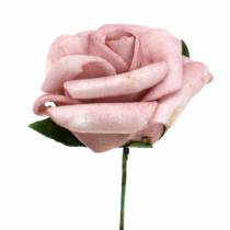 Itens Rosa de espuma Ø3,5cm rosa velho 48 unidades