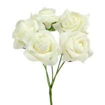 Itens Rosa de espuma Ø3,5cm Creme 48 unidades