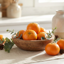 Itens Frutas decorativas de tangerina artificial frutas artificiais Ø6cm Alt.5cm