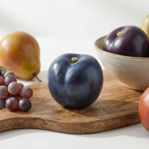 Itens Chupeta de Fruta Artificial Azul Ameixa Ø6,5cm