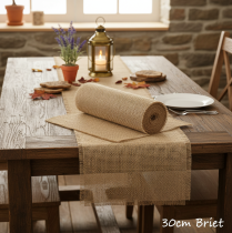 Itens Caminho de mesa fita de juta natural 30cm 10m