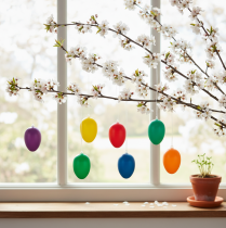 Itens Enfeites de ovos de Páscoa para decoração de primavera, casa ou jardim. Itens decorativos coloridos, 6 cm, 24 peças.