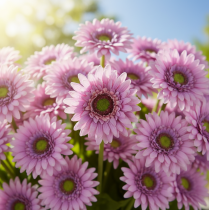 Itens Flores Artificiais Gerbera Jardim Flores Artificiais Roxas 47cm