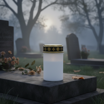 Itens LED grave luz branca, branco quente temporizador bateria Ø6.8 H12.2cm