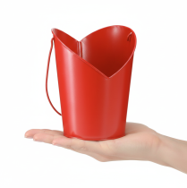 Itens Vaso de metal em formato de coração com alça, vermelho, Ø12cm A15/9cm