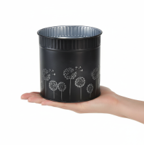 Itens Vaso em forma de dente-de-leão, preto, Ø15,5cm A15,5cm