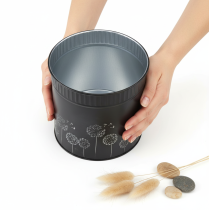 Itens Vaso em forma de dente-de-leão, preto, Ø15,5cm A15,5cm