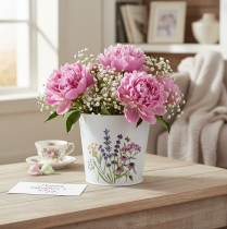 Itens Vaso de plantas, floreira, chapa metálica, floreira Ø15cm A14cm