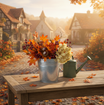 Itens Vaso de metal com alças, balde decorativo, Ø21cm A19,5cm