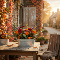 Itens Vaso decorativo com alças, em metal, 17,5×12×9cm