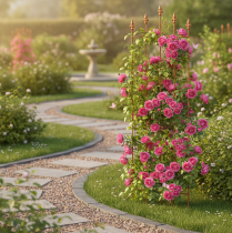 Itens Treliça com motivo de coração, suporte para plantas trepadeiras em estilo romântico para caminhos de jardim ou terraços, 101 cm