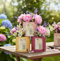 Itens Vaso de flores vintage para decoração de sala de estar e escritório, 15 cm, conjunto com 3 peças.
