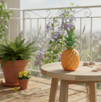 Itens Abacaxi decorativo de cerâmica, decoração de cerâmica colorida, sortida, 17 cm, 3 peças