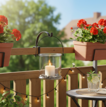 Itens Lanterna de vidro suspensa Ø12cm A12,5cm (2 unidades)