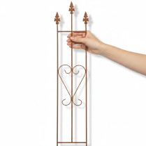 Itens Treliça de jardim decorativa em formato de coração para plantas trepadeiras, 98 cm
