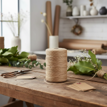 Itens Cordão de juta versátil natural 1mm 200m 1 peça