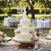 Itens Estatueta de casamento com noivos, 10,5 cm